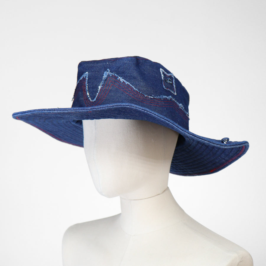 CAPPELLO WESTERN - blu