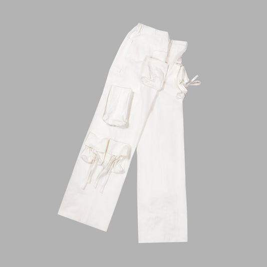 14 | CARGO PANTS - white