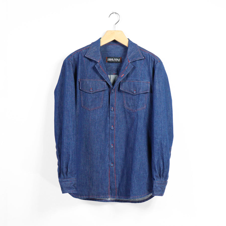 TWO POCKETS SHIRT - blue