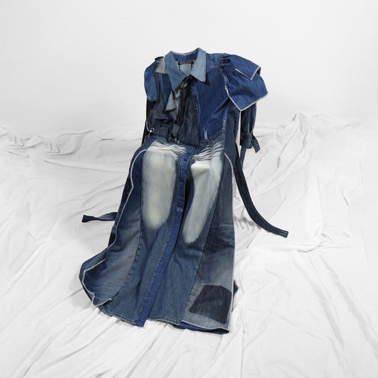 1 of 1 | UPCYCLED DENIM COAT - dark blue