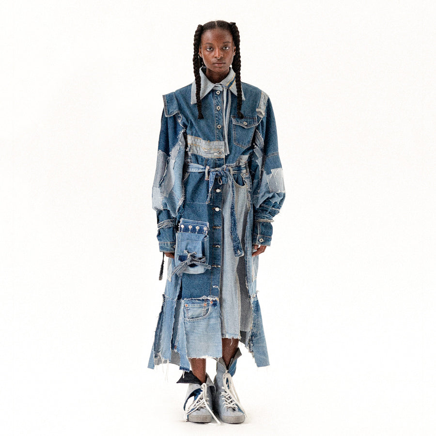 29 | UPCYCLED DENIM COAT - blue