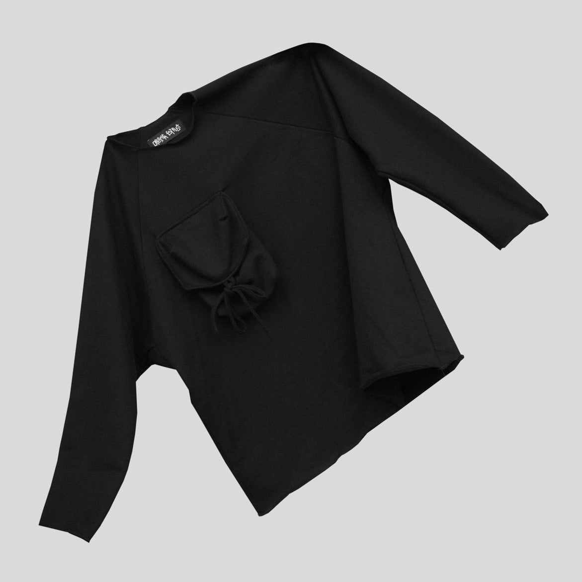 10 | SWEATSHIRT WITH POCKET - black