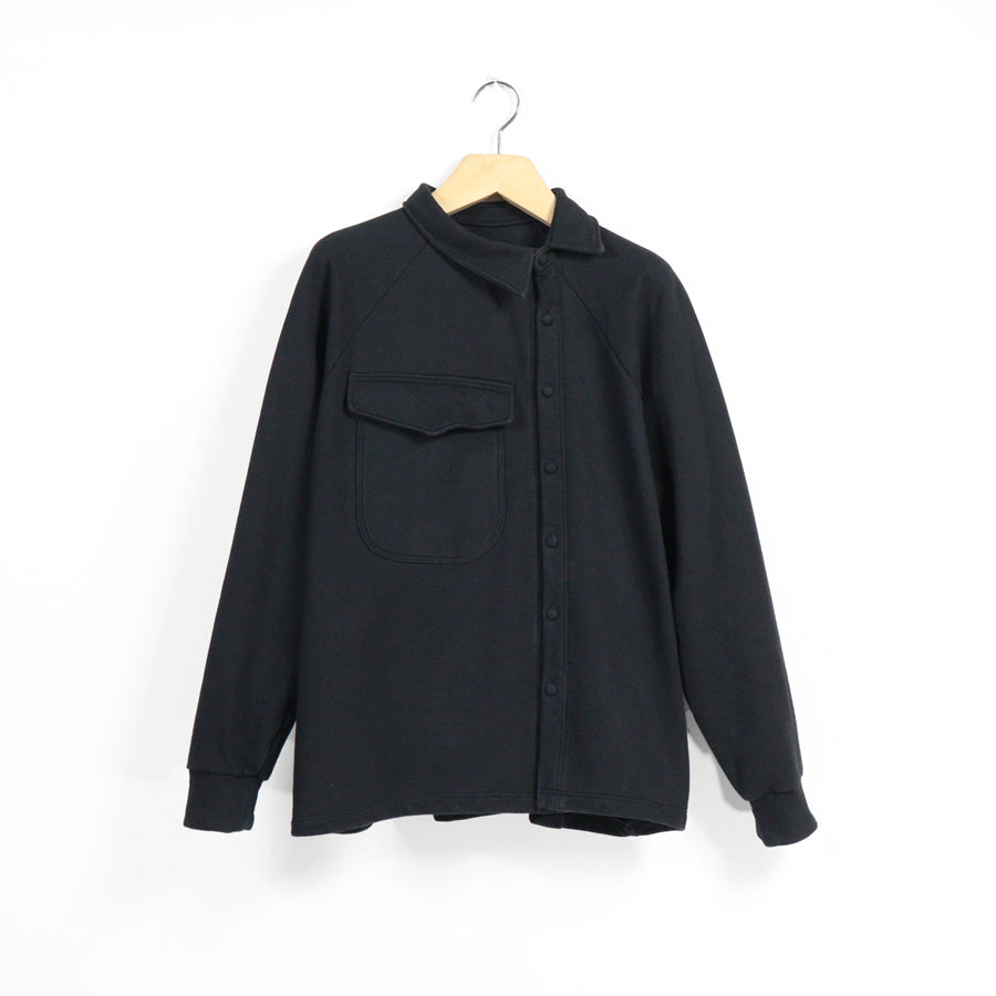 ASYMMETRIC SWEATSHIRT WITH POCKET - black