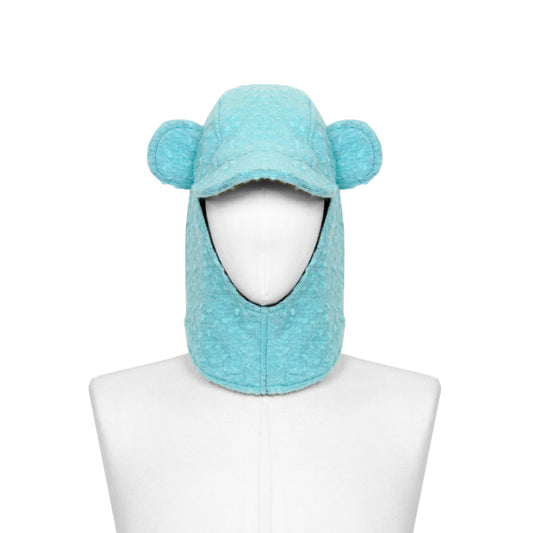 18 | FURRY BALACLAVA - teal green