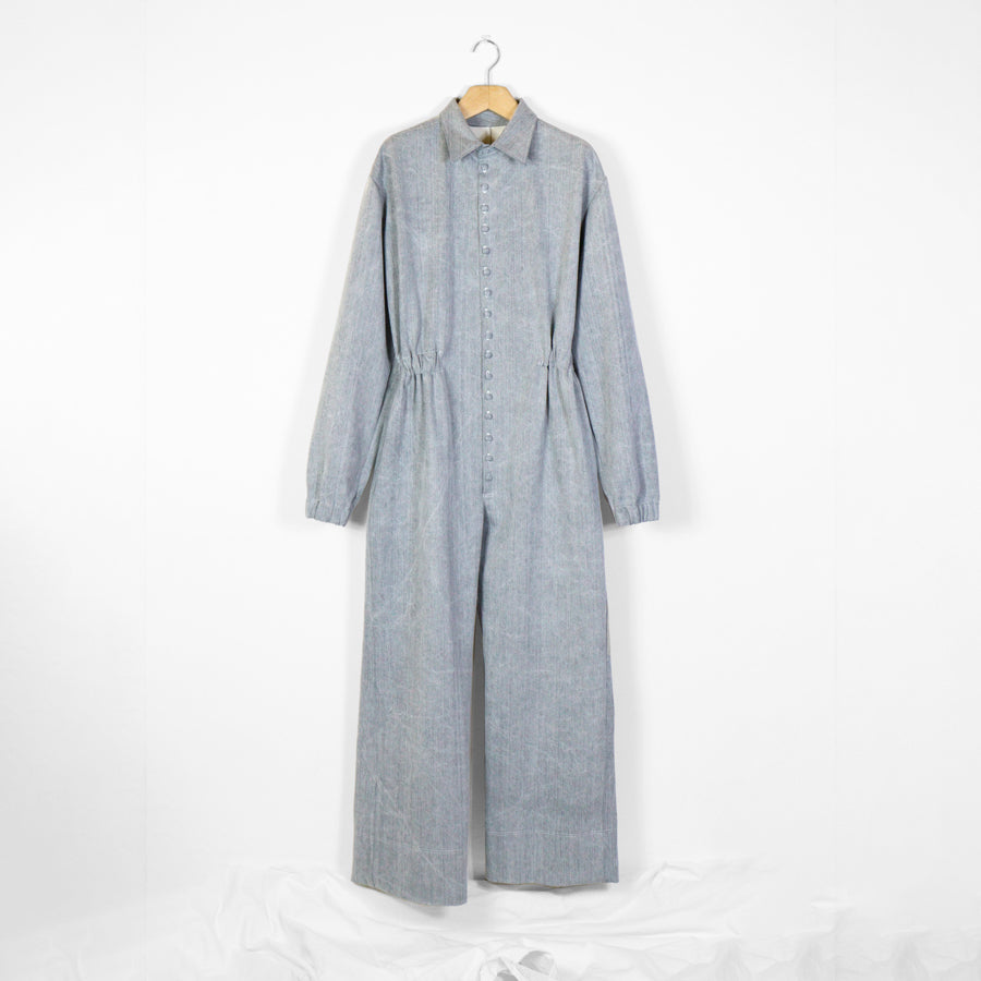 DENIM OVERALLS - grey