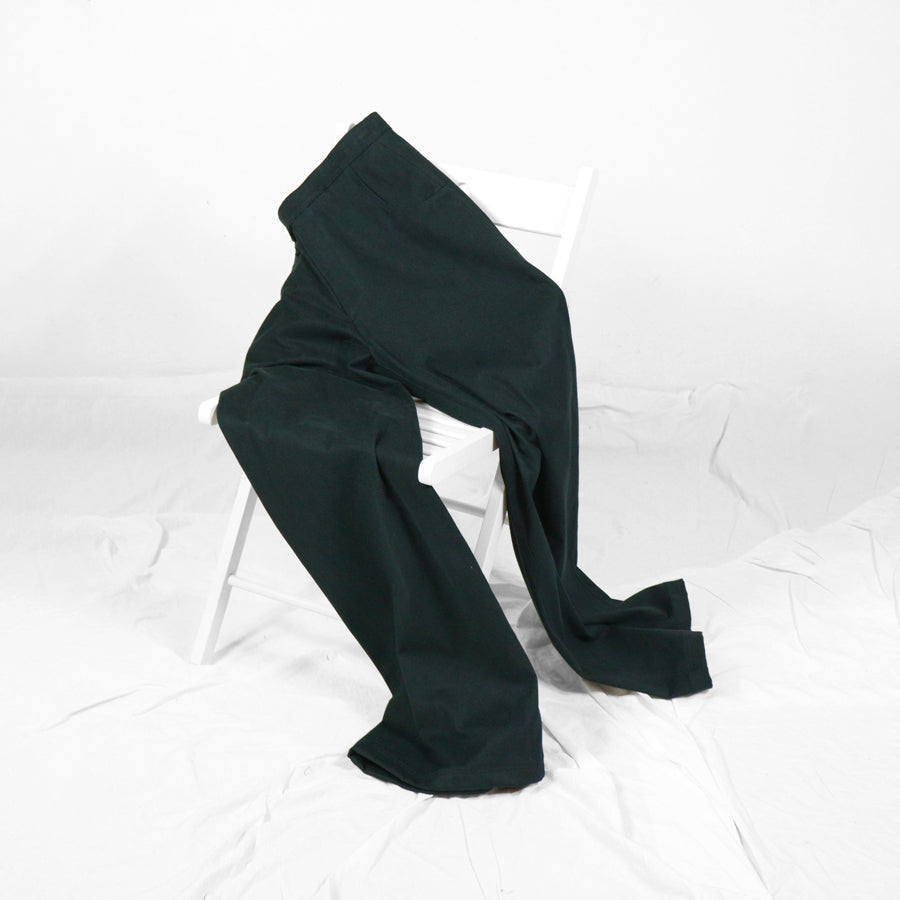 HIGH WAISTED "JEANS" - dark green