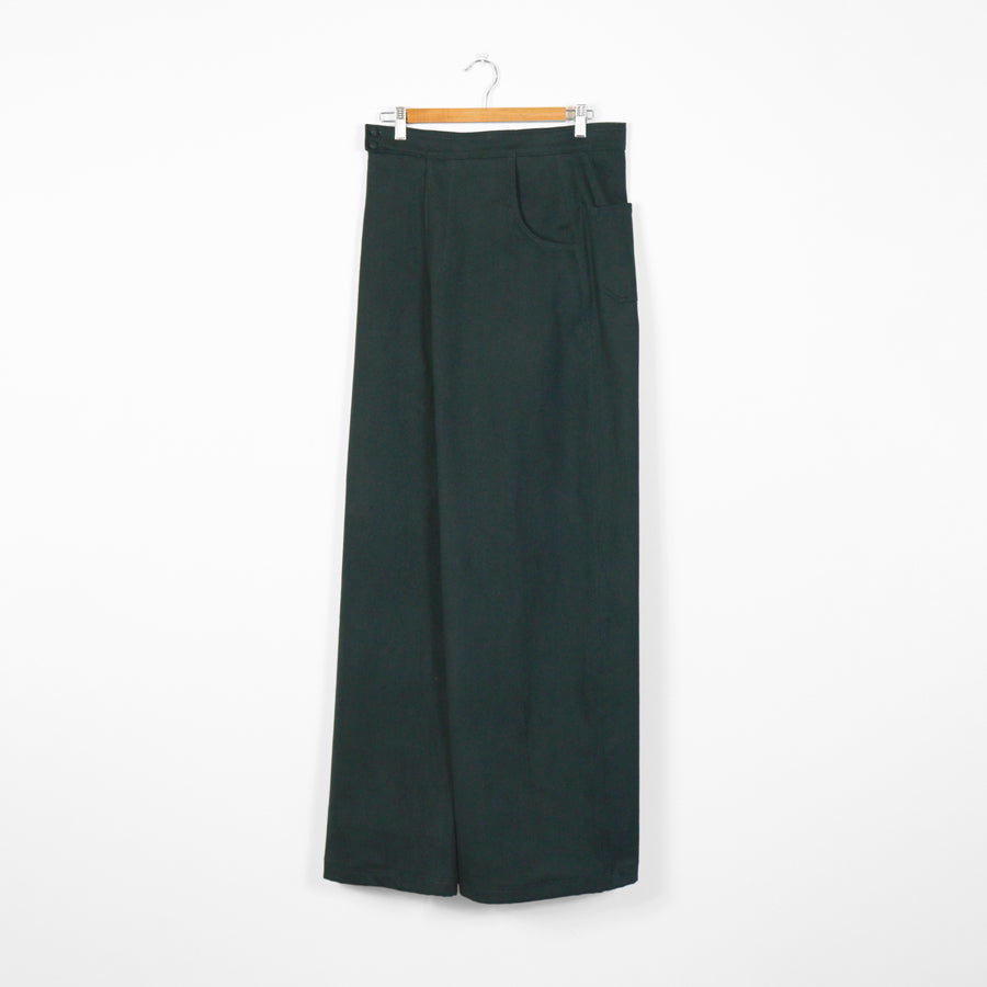 HIGH WAISTED "JEANS" - dark green
