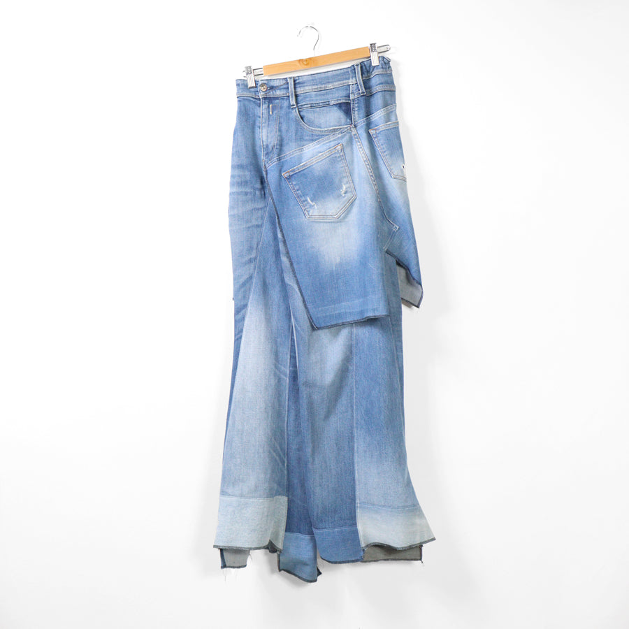 1 di 1 | UPCYCLED JEANS - celeste